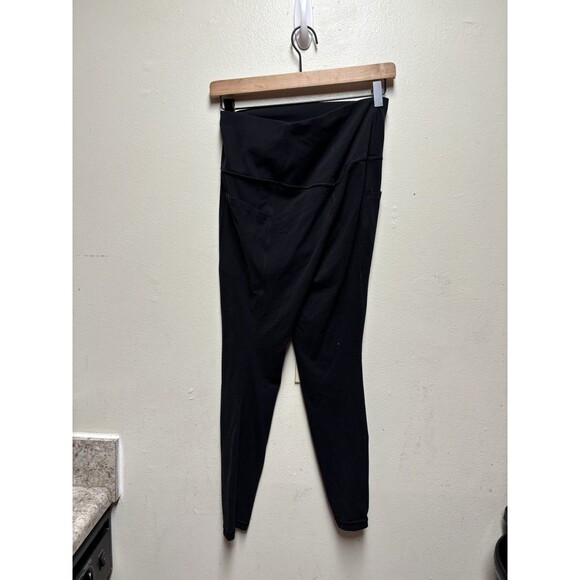 Athleta Stash Pocket Salutation Tight- Black-Size Medium Gym Workout Yoga 25L - Picture 4 of 8